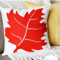 DIY Fall Leaf Pillows